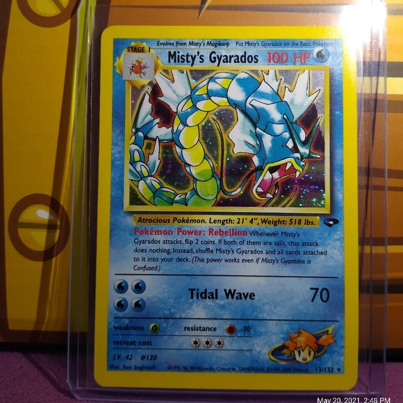 Error Holo Swirl Misty's Gyarados - Picture 1 of 1
